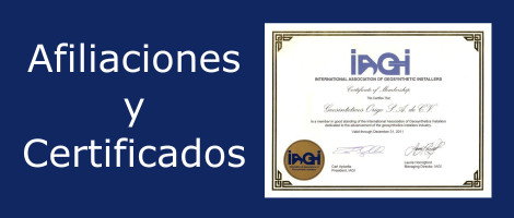 Geosintéticos Origo - Certificados